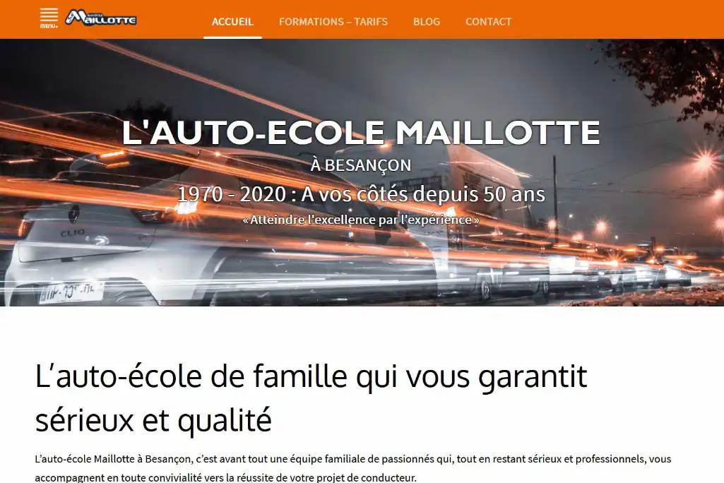 Bienvenue sur le nouveau site de l’auto-école Maillotte - vignette